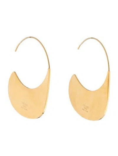 Pre-owned Celine Slide Hoop Earrings In Multi