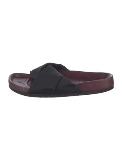 Pre-owned Celine Slides In Black