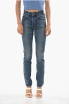 Celine Mid-waisted Flared Denims 22cm In Blue