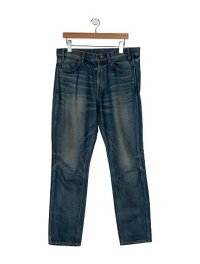 Pre-owned Celine Slim Fit Jeans In Blue