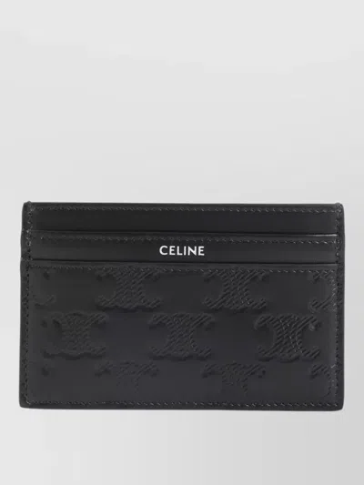 Celine Slim Medium Card Holder Accessory In Black