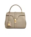 Celine Small 16 Bag In Satinated Calfskin In Brown