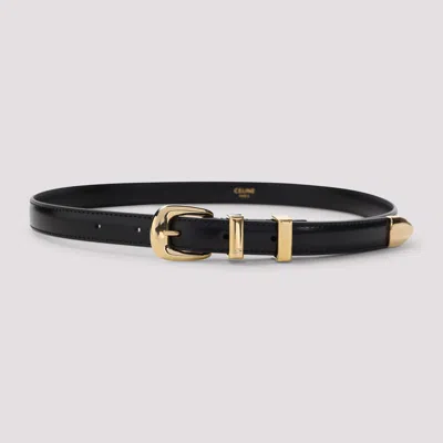 Celine Small 18mm Belt In Black