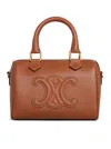 Celine Zippered Shoulder Bag In Brown
