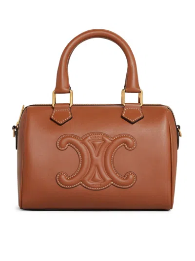 Celine Small Boston In Brown