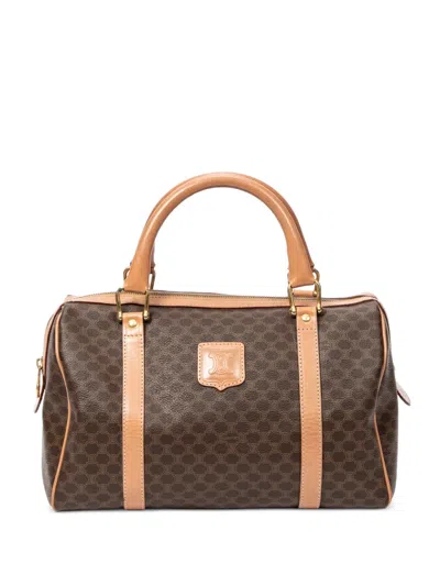Pre-owned Celine Small Boston Patterned Tote Bag In Brown