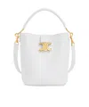 Celine Small Bucket Louise In Smooth Calfskin In White