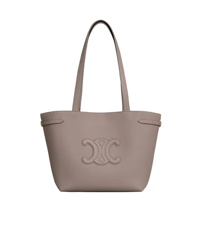 Celine Small Cabas Anais Shoulder Bag In Gray