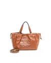 Celine Céline Small Cabas Drawstring Cuir Triomphe Bag In Brown