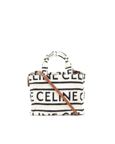 Celine Céline Small Cabas Thaise Bag In White