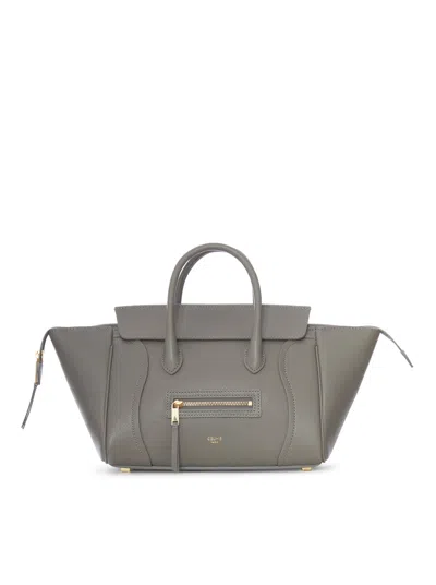 Celine Little Luggage Tote Bag In Lggraphite