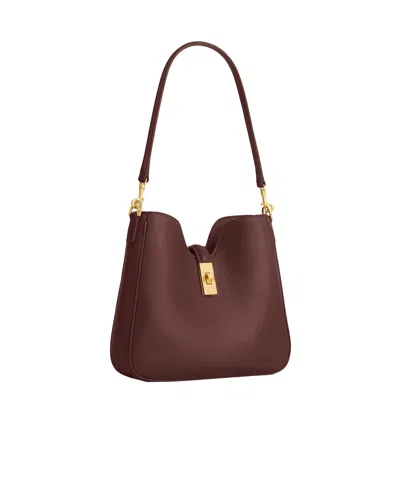 Celine Small Camille 16 Soft Bag In Smooth Calfskin In Burgundy