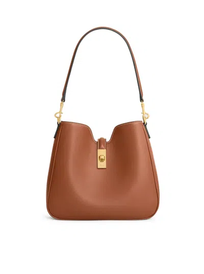 Celine Small Camille 16 Soft Bag In Smooth Calfskin In Brown
