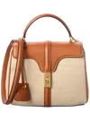 Celine Small Canvas & Leather Shoulder Bag In Multi