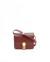 Celine Céline Small Classic Box Bag In Burgundy