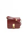 Celine Céline Small Classic Box Bag In Burgundy
