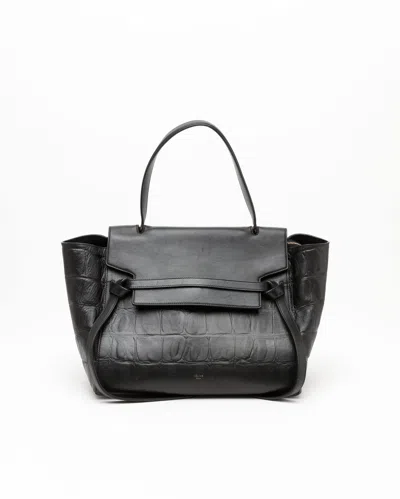 Celine Céline Small Croc Belt Bag