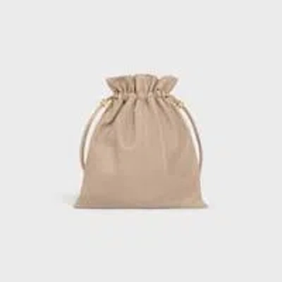 Celine Small Crystal Pouch In Neutral