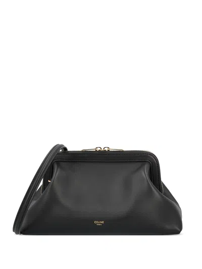 Celine Small Doctor Leather Cross Body Bag In Black