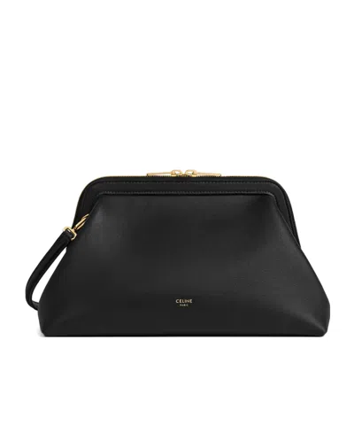 Celine Small Doctor Pouch In Supple Natural Calfskin In Black