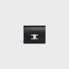 Celine Small Flap Wallet Triomphe In Shiny Calfskin