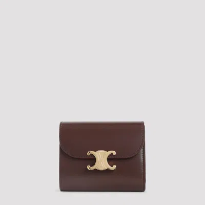 Celine Small Flap Wallet Women In Brown