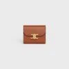 Celine Small Flap Wallet In Tan