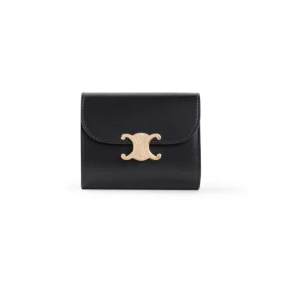 Celine Small Flap Wallet Women In Black
