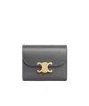Celine Small Flip Wallet In Anthracite