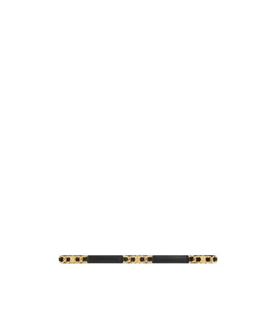 Celine Small Gourmette Triomphe Taurillon Adjustable Belt In Black