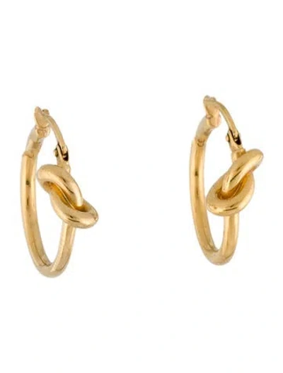Pre-owned Celine Small Knot Hoop Earrings In Multi