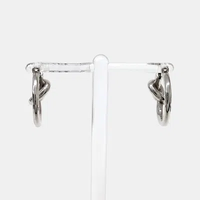 Pre-owned Celine Small Knot Hoop Earrings In Multi