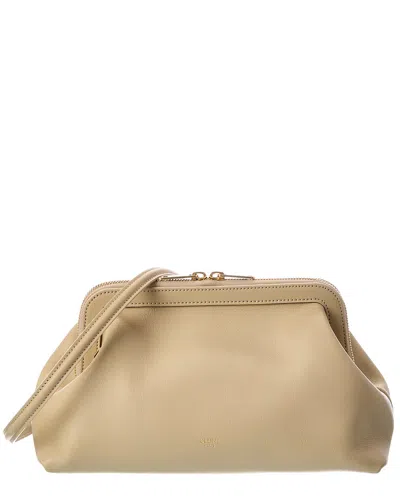 Celine Small Leather Doctor's Pouch In Neutral