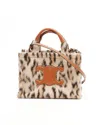 Celine Céline Small Leopard Thaise Triomphe Bag In Multi