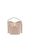 Celine Magnetic Buckle Shoulder Bag In Nude