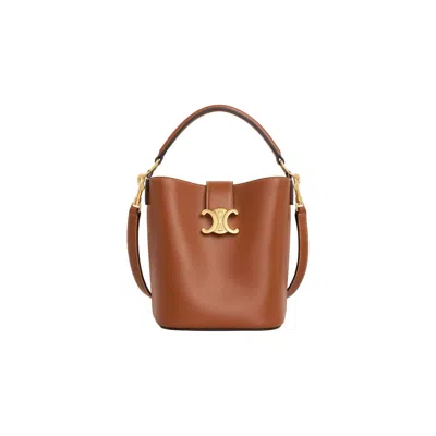 Celine Tan Calf Leather Medium Louise Shoulder Bag In Black