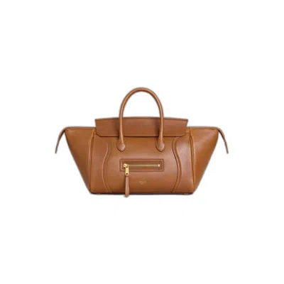 Celine Small New Luggage Bag In Tan