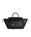Celine Small New Luggage In Supple Shiny Lambskin In Black