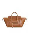 Celine Small New Luggage In Supple Shiny Lambskin In Orange
