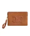 Celine Small Pouch With Strap Cuir Triomphe In Nubuck Calfskin