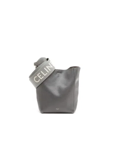 Celine Céline Small Sea Sangle Bag In Gray