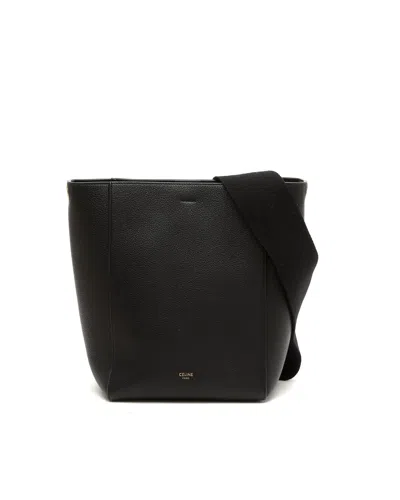 Celine Céline Small Seau Sangle Bucket Bag In Black