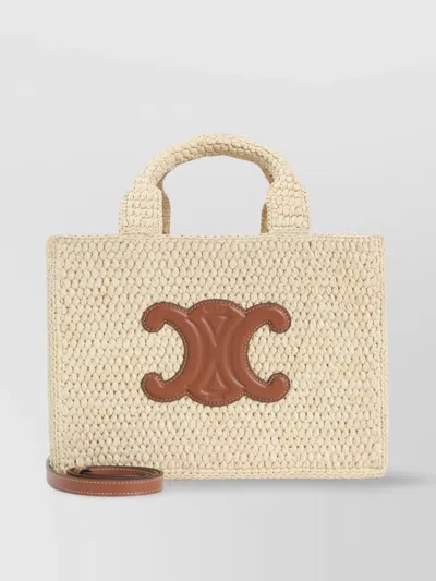 Celine Small Thais Tote Bag With Woven Texture