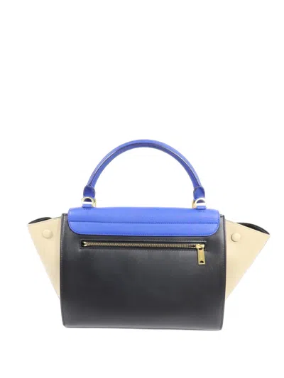 Pre-owned Celine Small Trapeze Satchel Bag In Black
