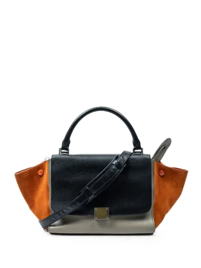 Pre-owned Celine Small Trapeze Tote Bag In Black