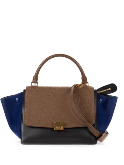 Pre-owned Celine Small Trapeze Tote Bag In Brown