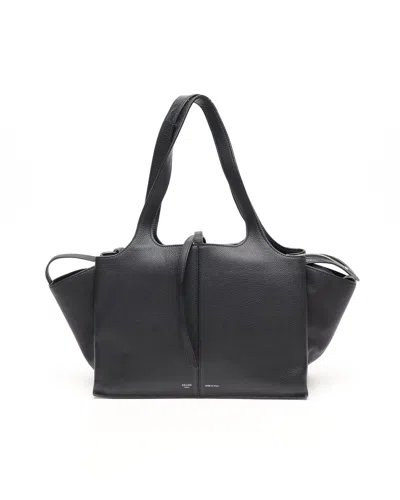 Celine Céline Small Tri-fold Bag In Black