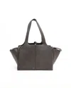 Celine Céline Small Tri-fold Bag In Gray