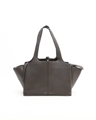 Celine Céline Small Tri-fold Bag In Gray