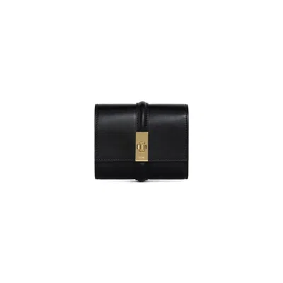Celine Small Trifold Wallet 16 In Shiny Calfskin In Black